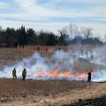 Prairie burn 2023 ring fire